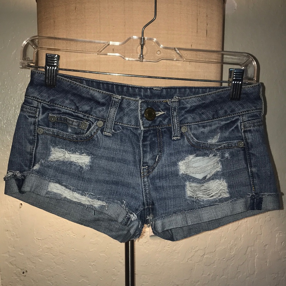 American Eagle Ripped Jean Shorts